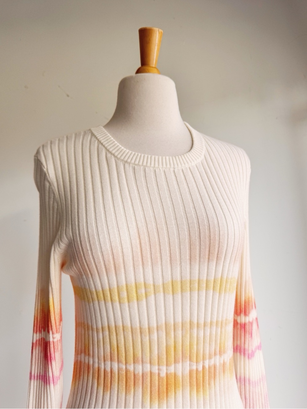 Anthropologie Daily Practice High Tide Tie Dye Ribbed Midi Dress Large - Picture 2 of 8